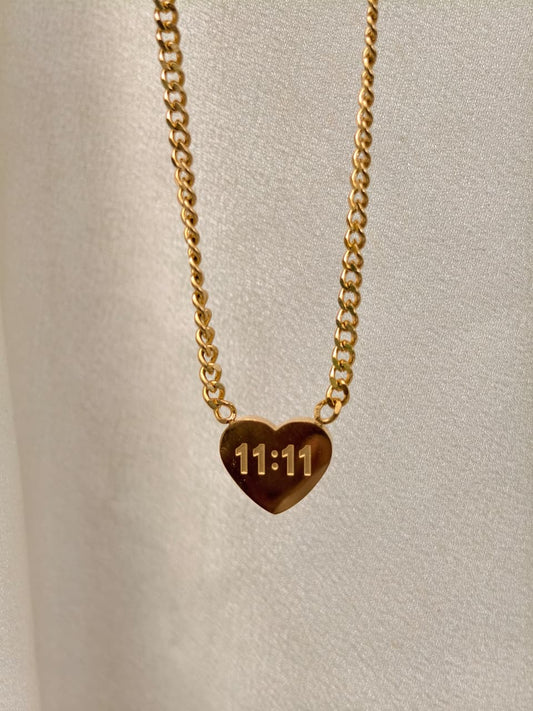 Angel heart necklace