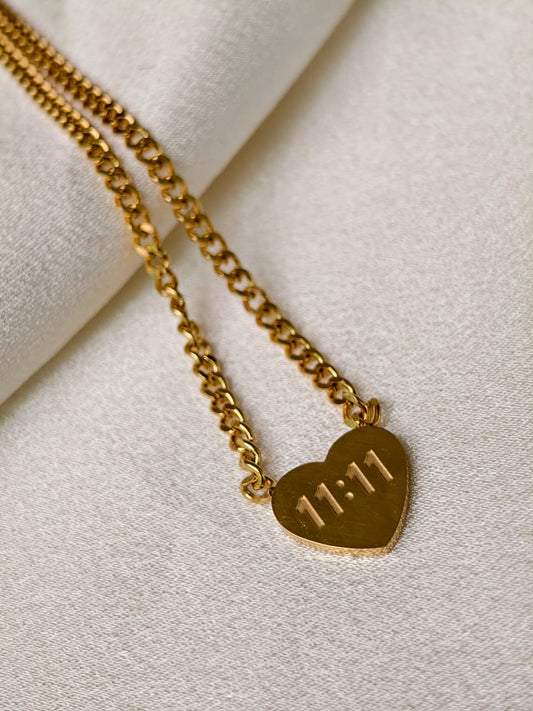 Angel heart necklace