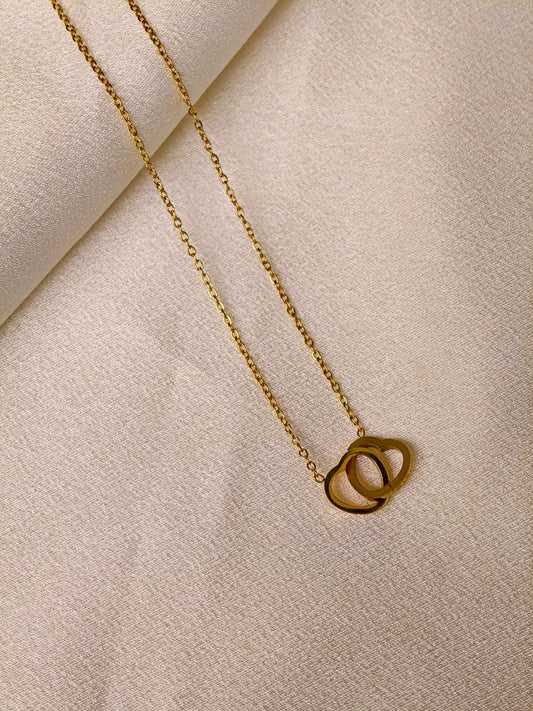 Heart halo necklace