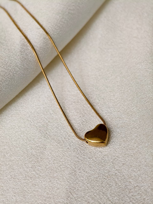 Petal heart necklace