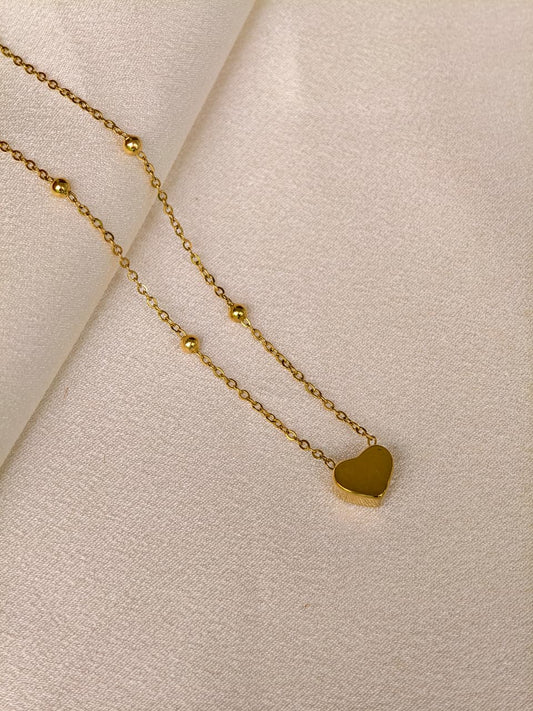 Velvet heart necklace